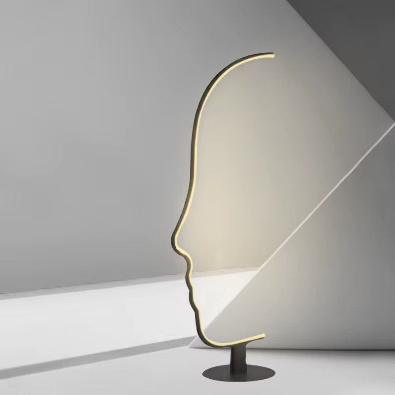 Human face shape Modern Nordic art designer floor lamp