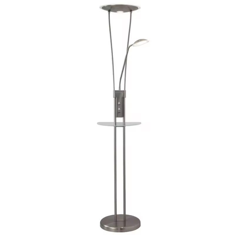 Postmodern Modern Minimalist Metal LED adjustable Double Head Reading Floor Lamp