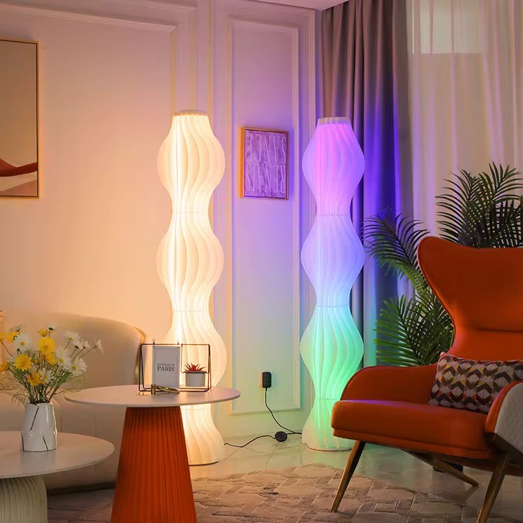 Wave  rgb irregular floor standing lamp