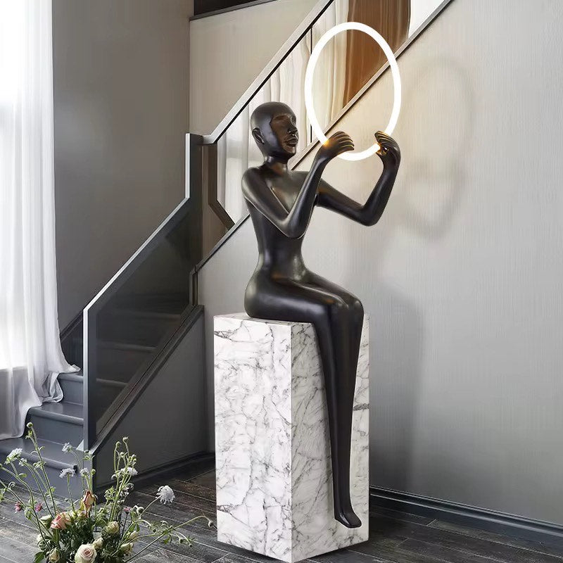 Human Body Ornaments Sculpture floor lamp