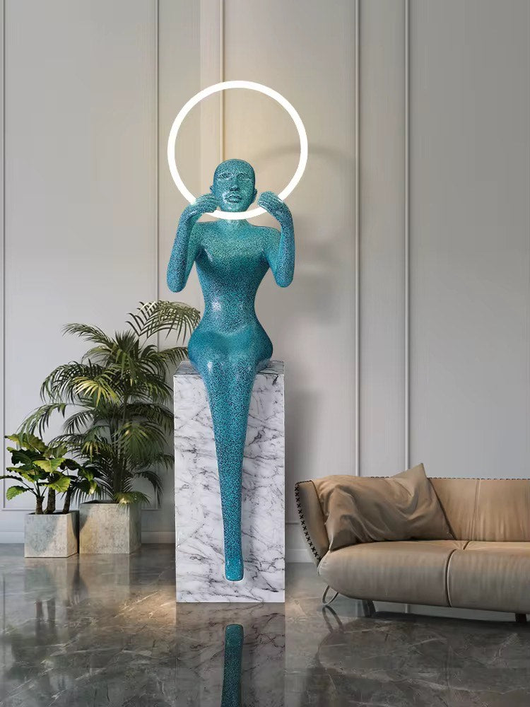 Human Body Ornaments Sculpture floor lamp