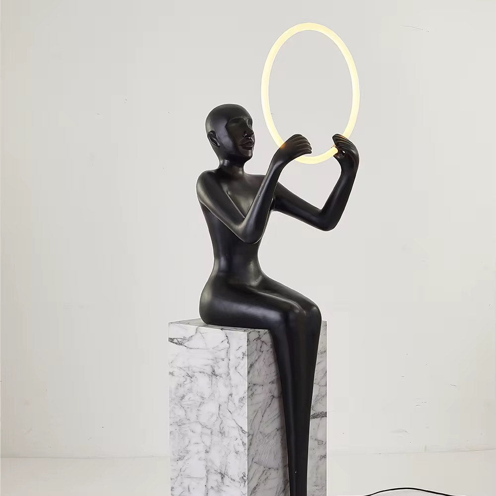 Human Body Ornaments Sculpture floor lamp