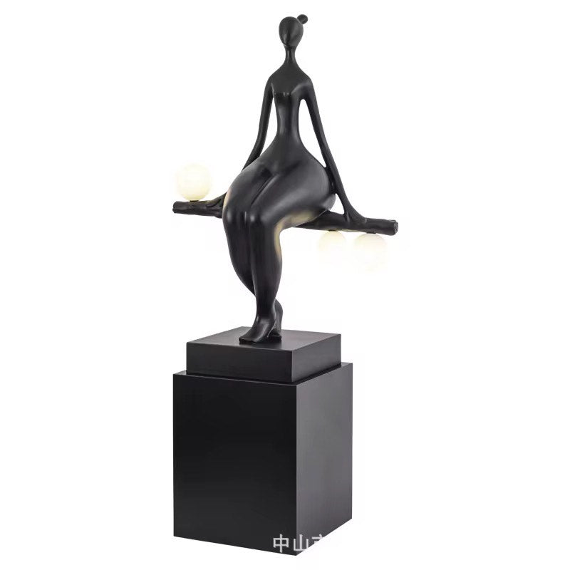 Minimalist Sculpture humanoid tall floor lamp