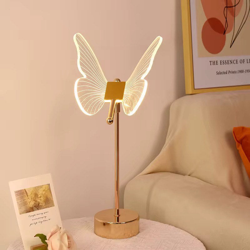 Butterfly acrylic table lamp