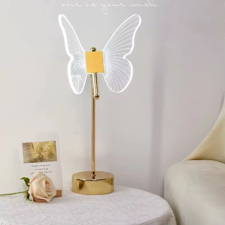 Butterfly acrylic table lamp