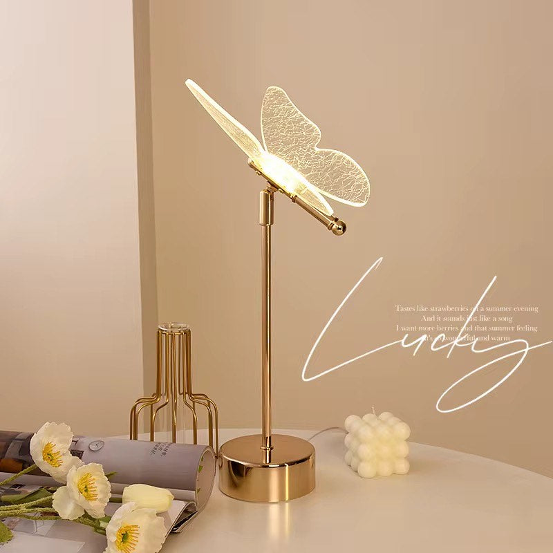 Butterfly acrylic table lamp