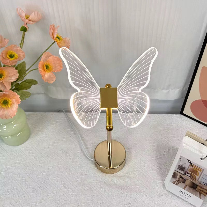 Butterfly acrylic table lamp