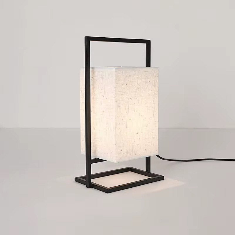 Fabric shade table lamp