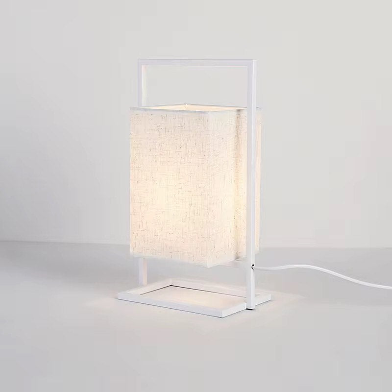 Fabric shade table lamp