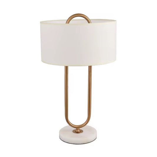 White marble base decorative table lamp