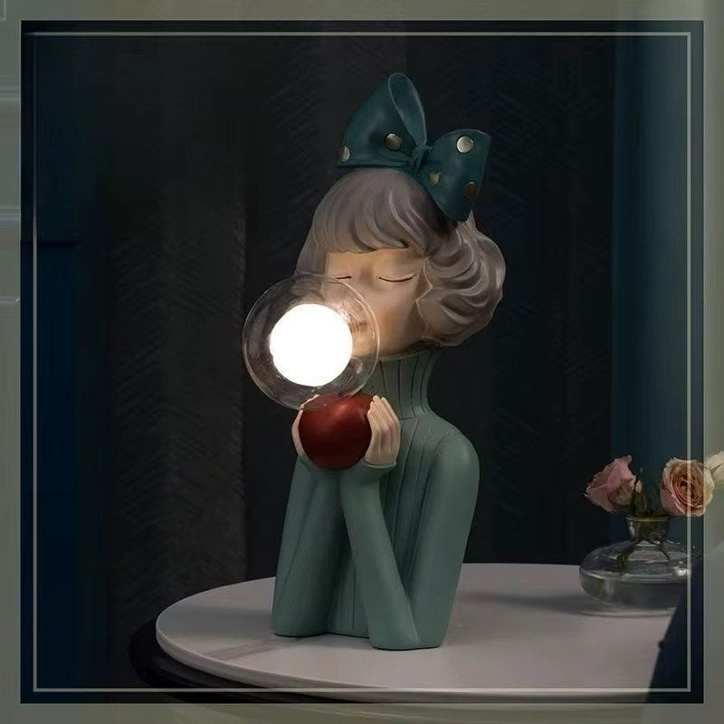 Bubble girl Ornament table lamp