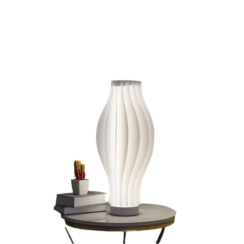 Pleated grass skirt Tricolors table lamp