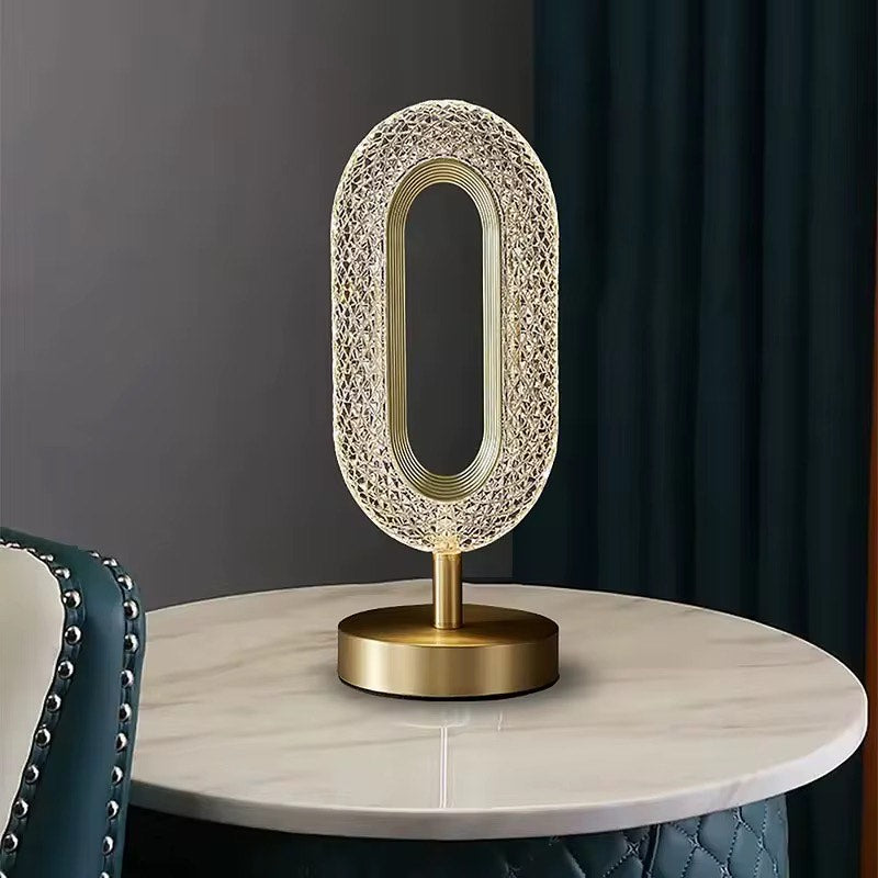 Luxury led acrylic crystal table lamp