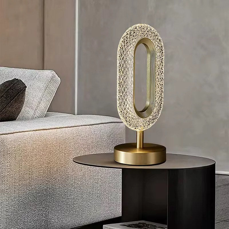 Luxury led acrylic crystal table lamp