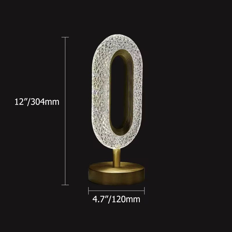 Luxury led acrylic crystal table lamp