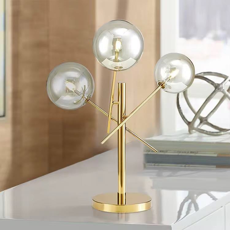 Glass Bubble Globe led table lamp